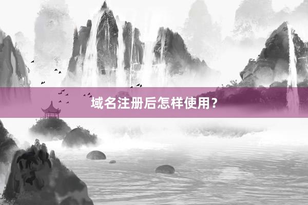 域名注册后怎样使用？